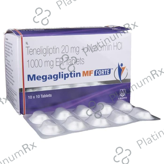 Megagliptin MF Forte 1000/20mg Tablet 10s