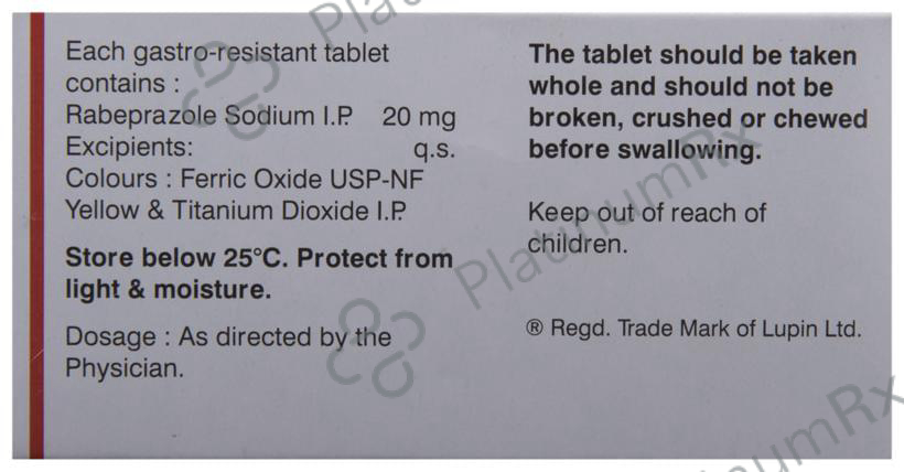 Rablet 20mg Tablet 15s