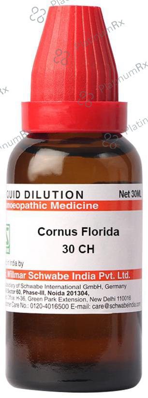 Dr Willmar Schwabe India Cornus Florida Dilution 30 CH