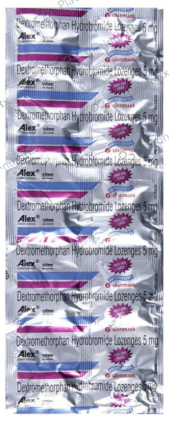 Alex Cough Lozenges Lemon Ginger 5mg 10s