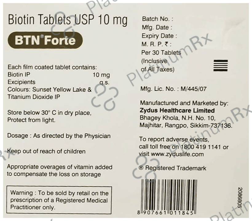 BTN Forte Tablet 30s