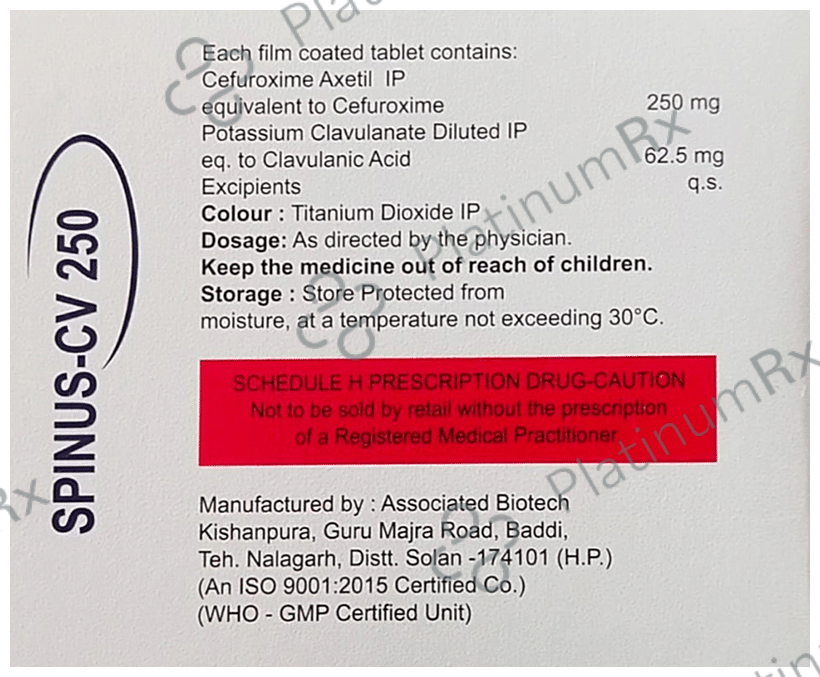 Spinus-CV 250 Tablet