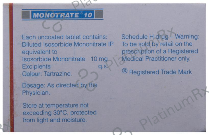 Monotrate 10mg Tablet 10s