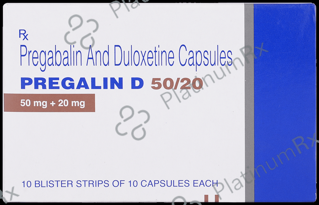 Pregalin D 50mg/20mg Capsule