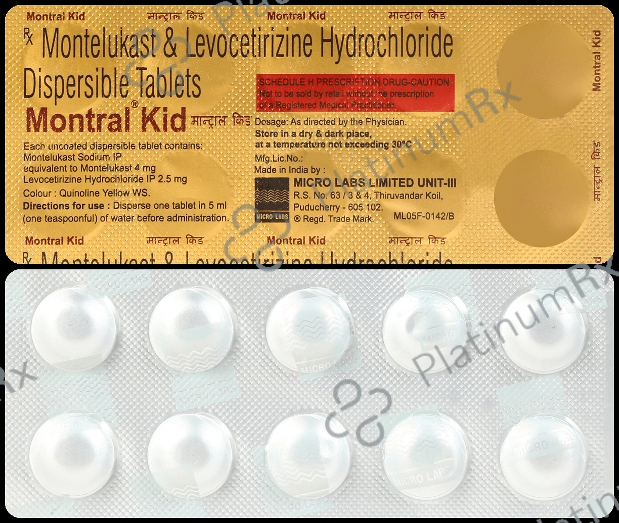 Montral Kid 2.5/4mg Tablet 10s
