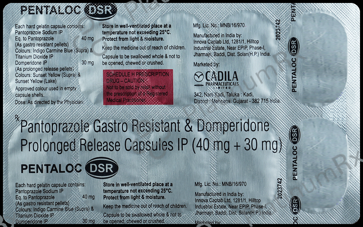 Pentaloc DSR 30mg/40mg Capsule