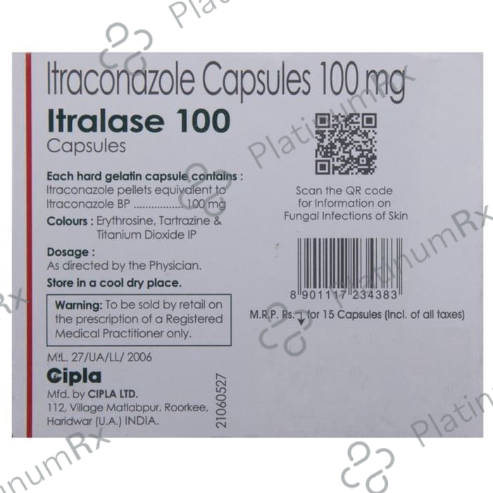 Itralase 100mg Capsule 15s
