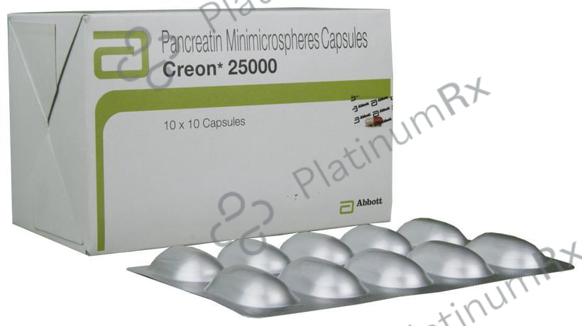 Creon 25000/300mg Capsule 10s