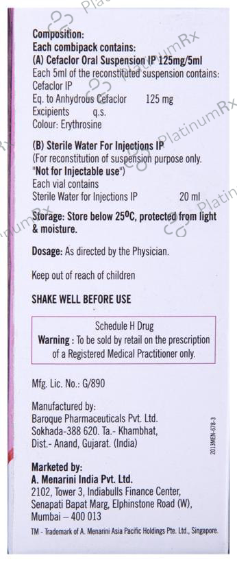 Distaclor 125mg Oral Suspension Strawberry