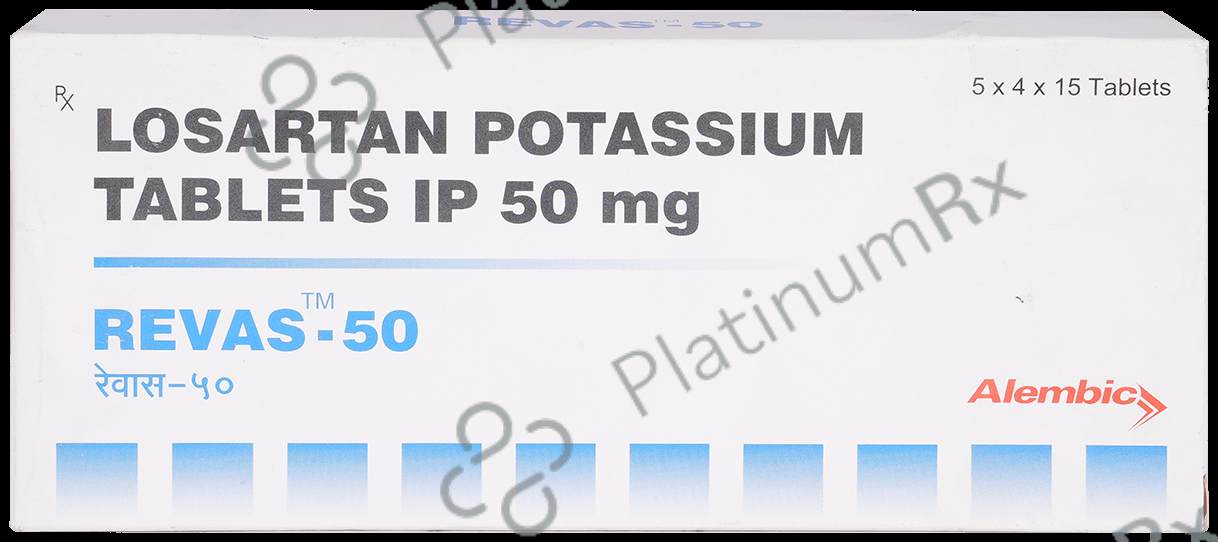 Revas 50mg Tablet 15s