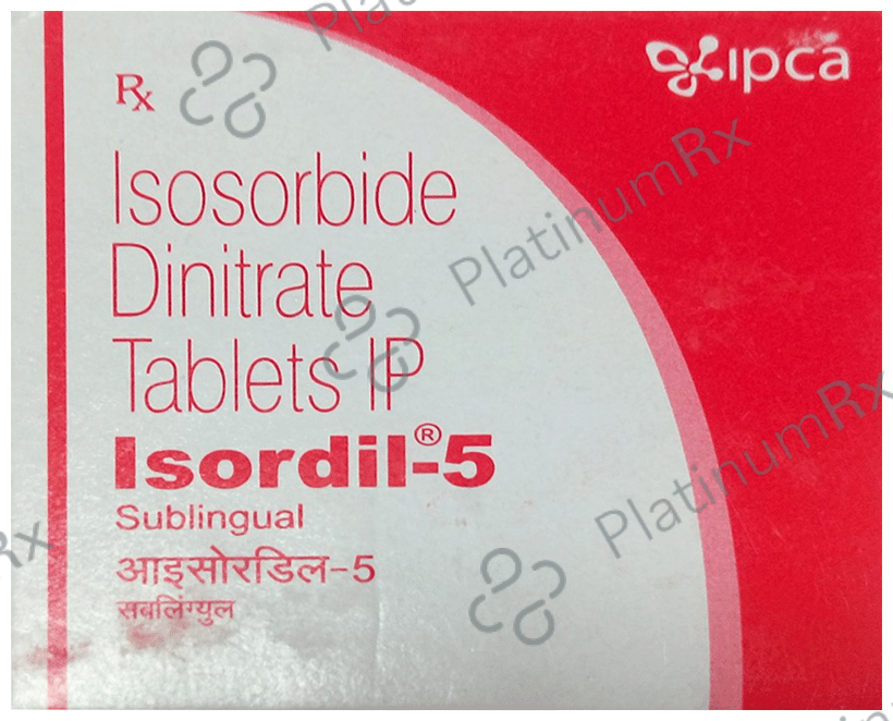 Isordil 5mg Sublingual Tablet 10s