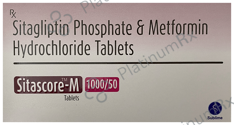 Sitascore-M 1000/50 Tablet