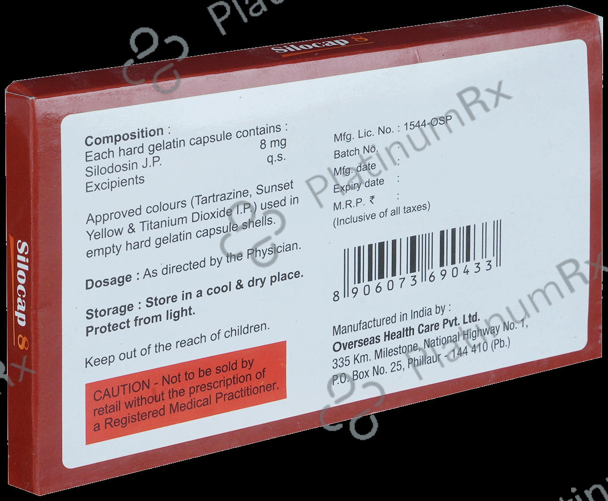 Silocap 8mg Capsule 10s