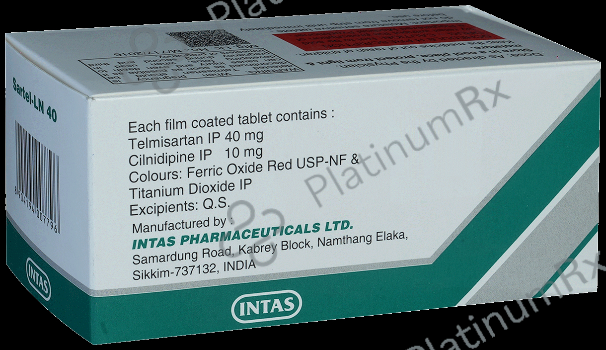 Sartel LN 40/10mg Tablet 10s