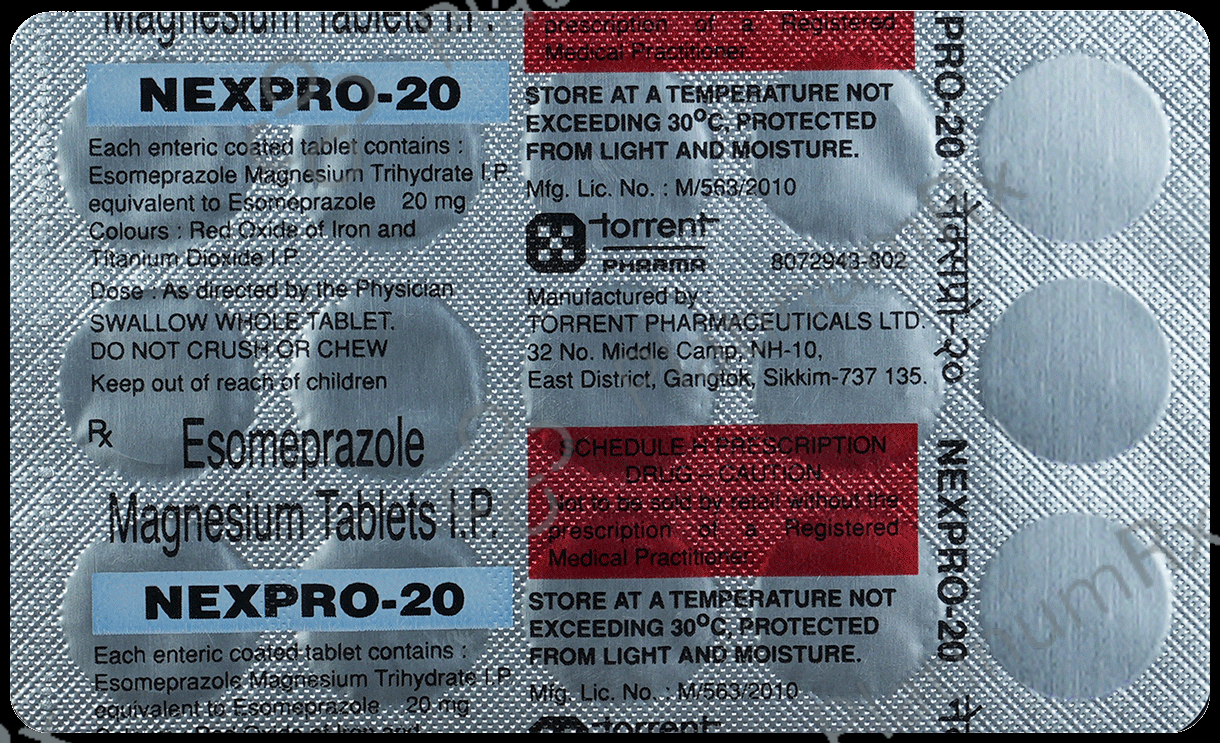 Nexpro 20mg Tablet 15s