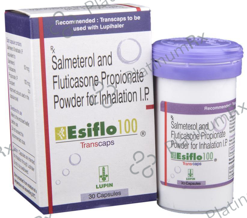 Esiflo 50/100mcg Transcaps 30s