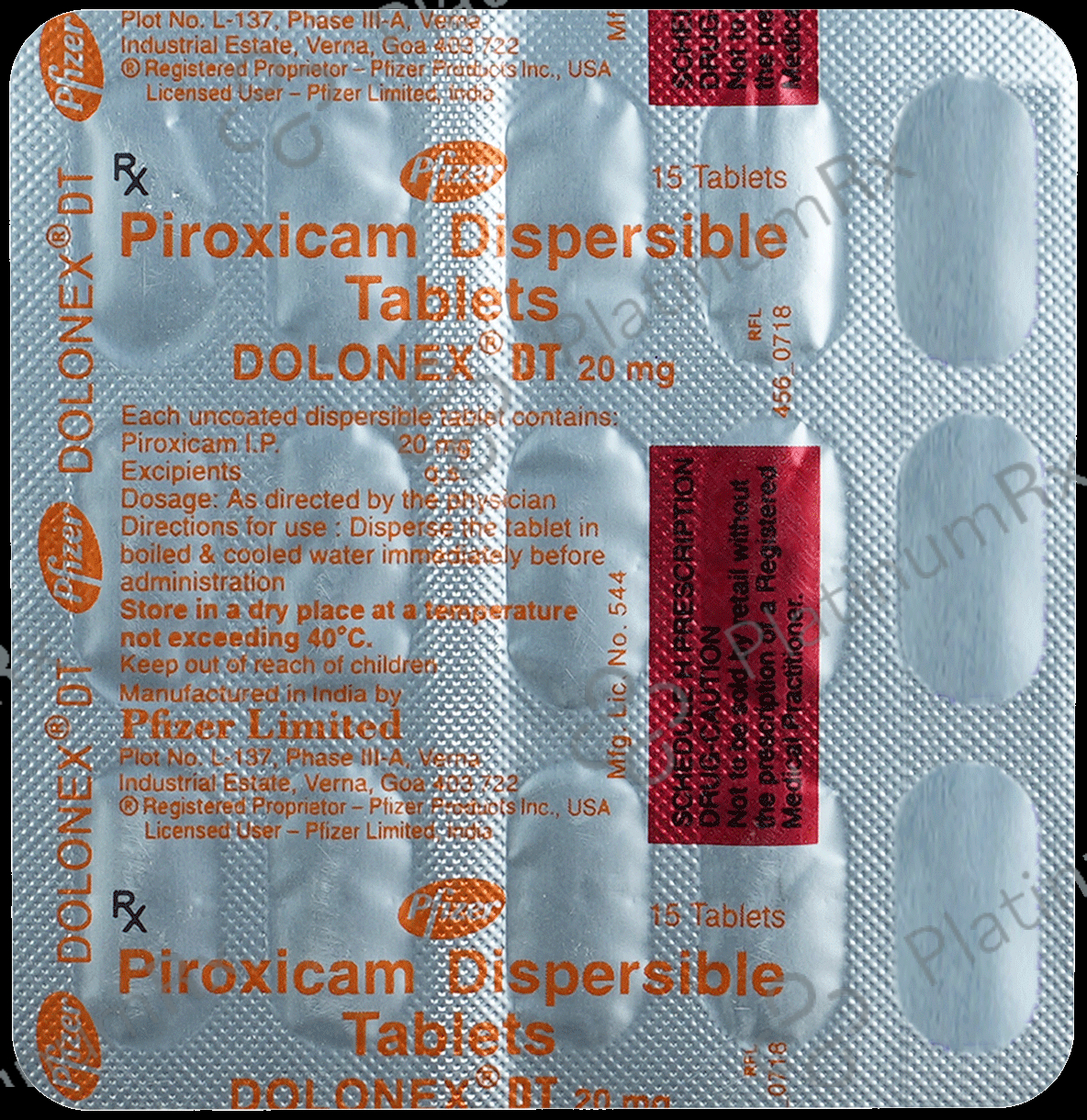 Dolonex DT 20mg Tablet 15s