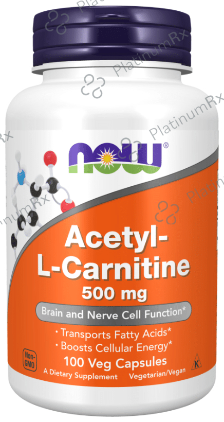 Now Acetyl-L-Carnitine 500mg Veg Capsule