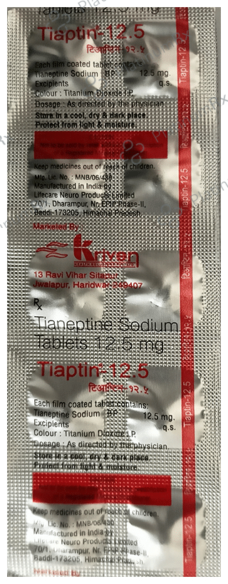 Tiaptin 12.5mg Tablet