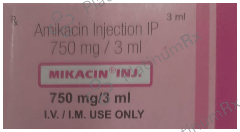 Mikacin 750mg Injection 3ml