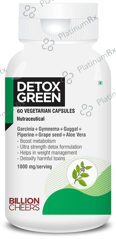 Billion Cheers Detox Green Vegetarian Capsules