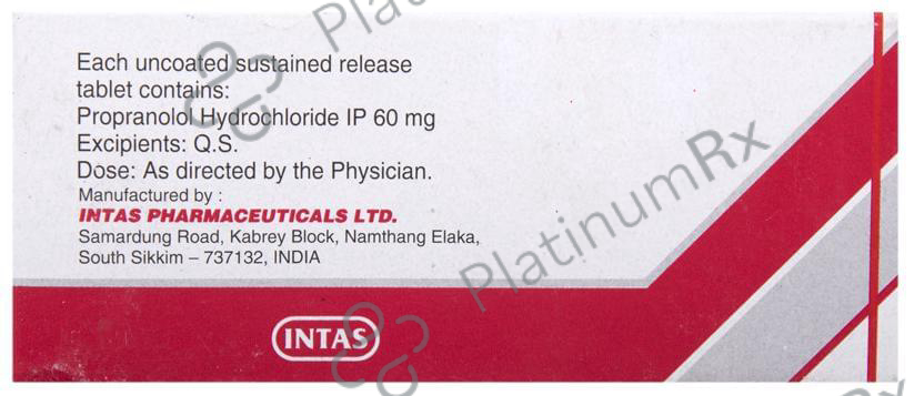 Provanol SR 60 Tablet