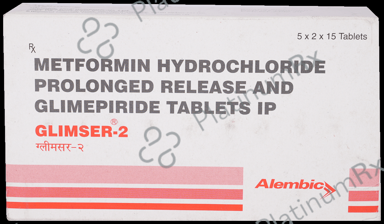 Glimser 2/500mg Tablet PR 15s
