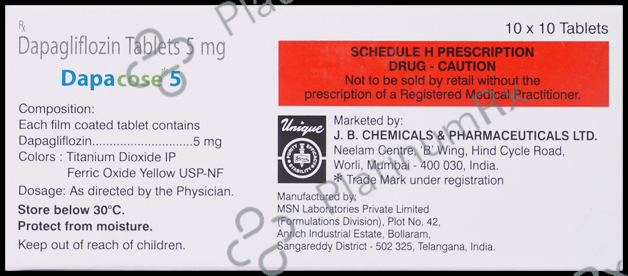 Dapacose 5mg Tablet 10s