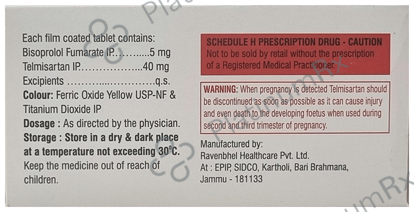 Bisopharm T 5/40mg Tablet 10s