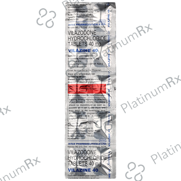 Vilazine 40mg Tablet 10s