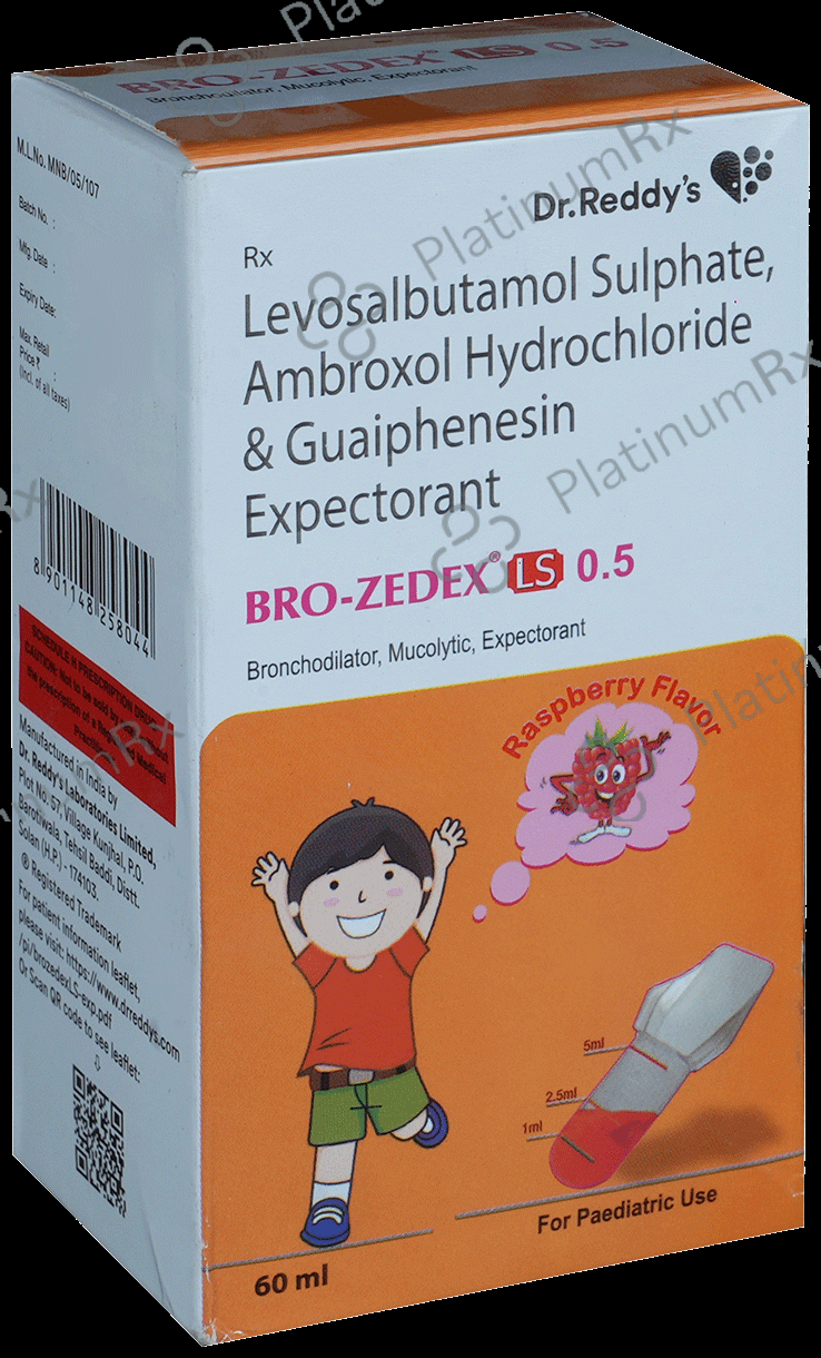 Bro-Zedex LS 0.5 Expectorant Raspberry