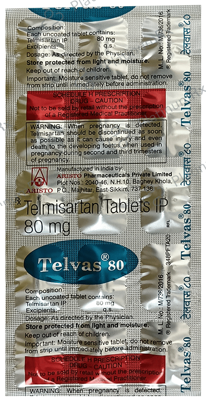 Telvas 80mg Tablet 15s