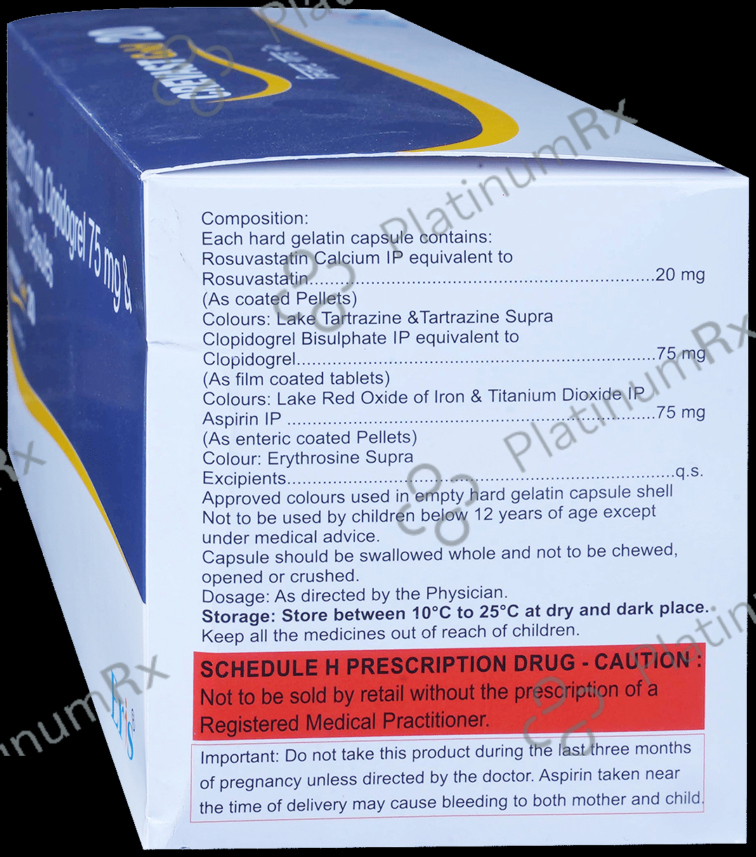 Crevast Gold 20/75/75mg Capsule 15s