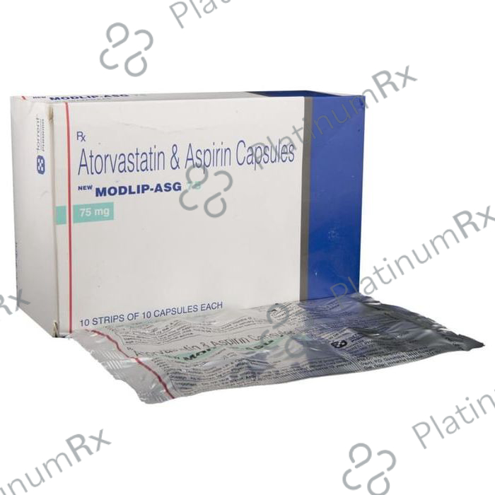 New Modlip Asg 75/10mg Capsule 10s