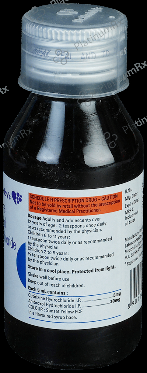 Relent Plus 30/5mg Syrup 60ml
