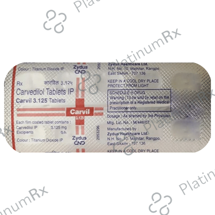 Carvil 3.125mg Tablet 10s