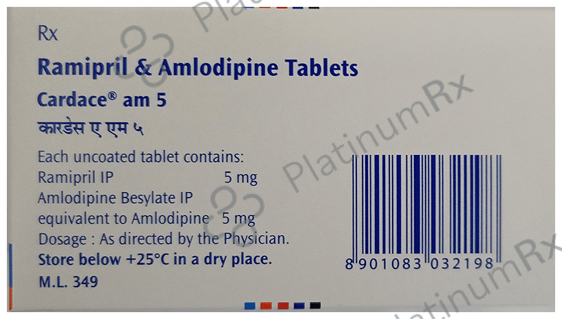 Cardace AM 5/5mg Tablet 15s