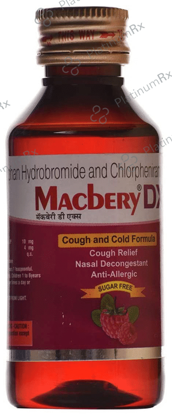 Macbery DX Sugar Free 4/10mg Syrup 100ml