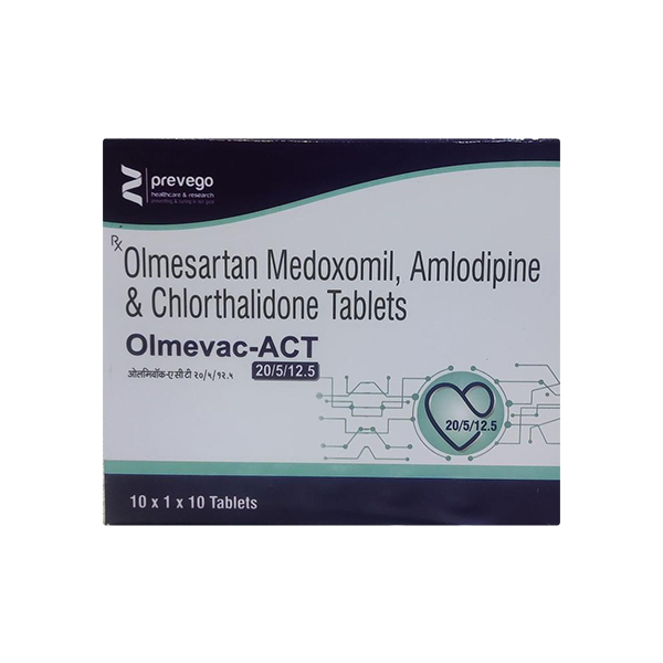 Olmevac ACT 20mg/5mg/12.5mg Tablet 10s