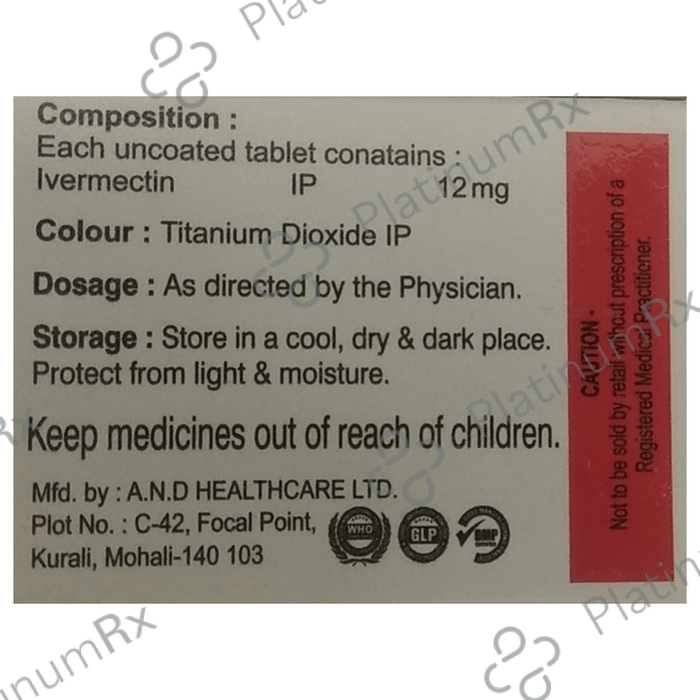 Elder Ivermectin 12mg Tablet