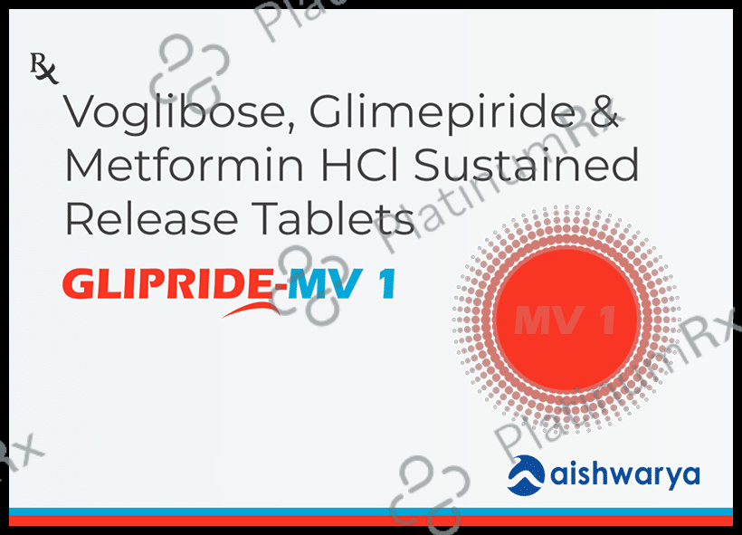 Glipride MV 1 Tablet SR 10s