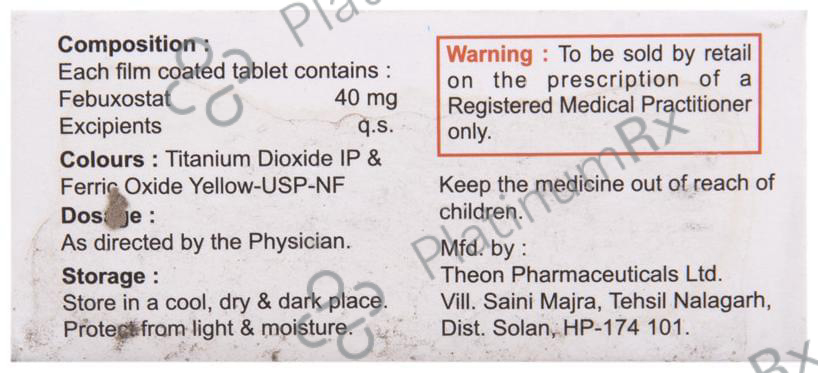 Sebuxo 40 Tablet