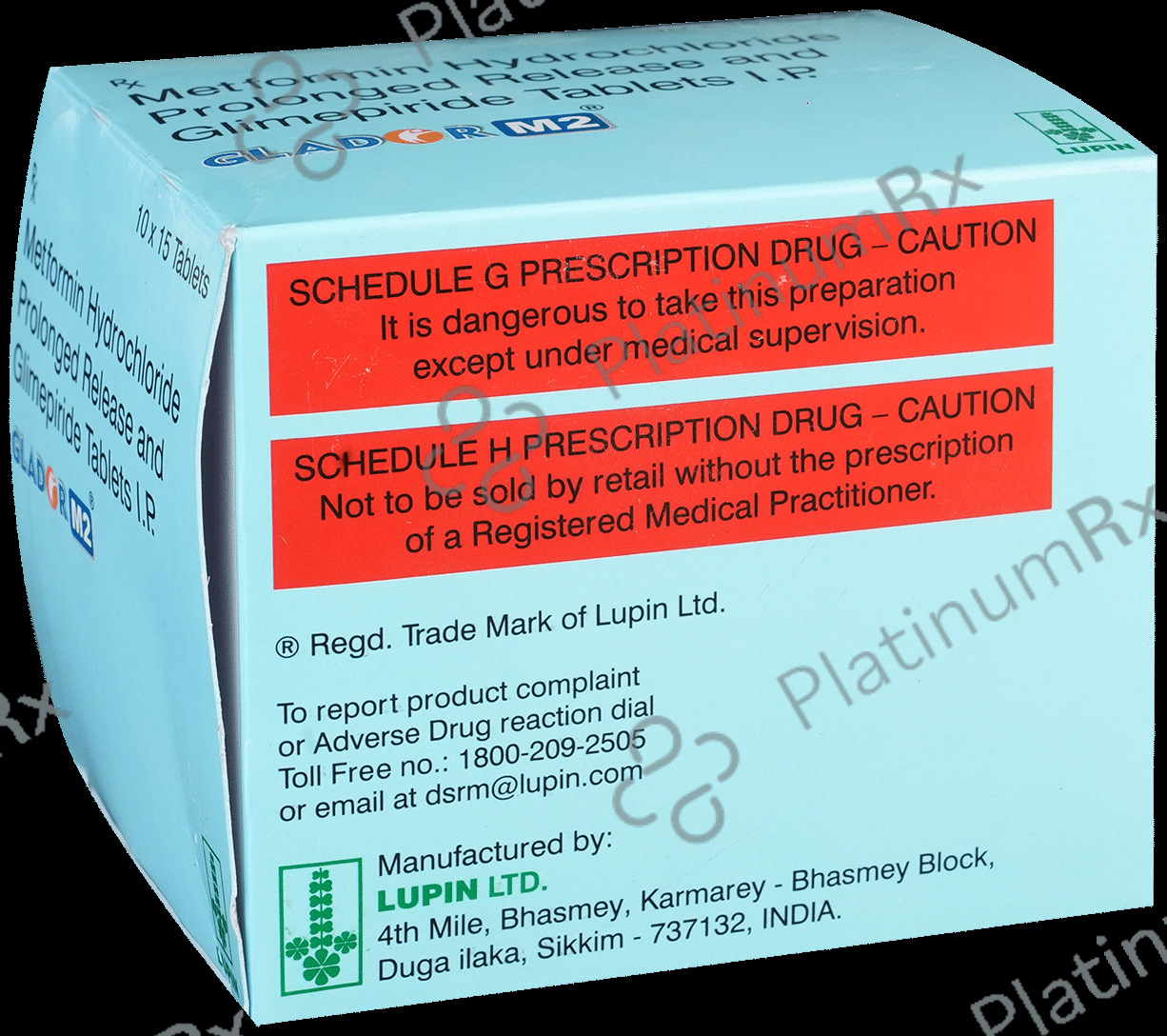 Glador M2 2/500mg Tablet PR 15s