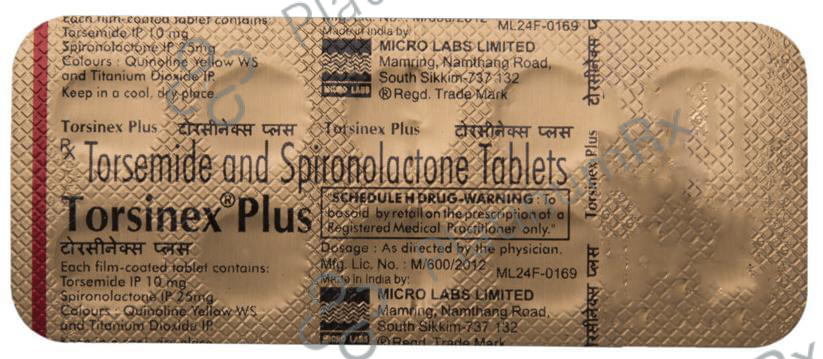 Torsinex Plus 25/10mg Tablet 10s