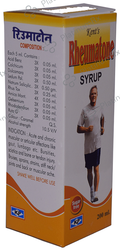 Kent's Rheumatone Syrup Sugar Free