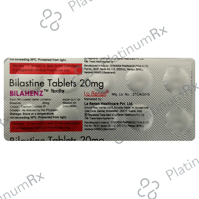 Bilahenz 20mg Tablet 10s