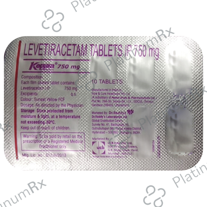 Keppra 750mg Tablet 10s