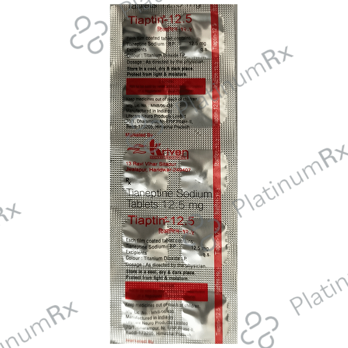 Tiaptin 12.5mg Tablet