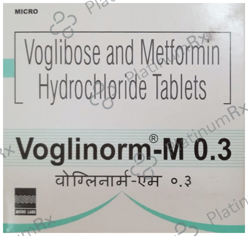 Voglinorm M 0.3/500mg Tablet 15s