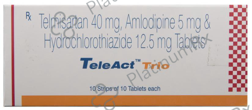 Teleact Trio 5/12.5/40mg Tablet 10s
